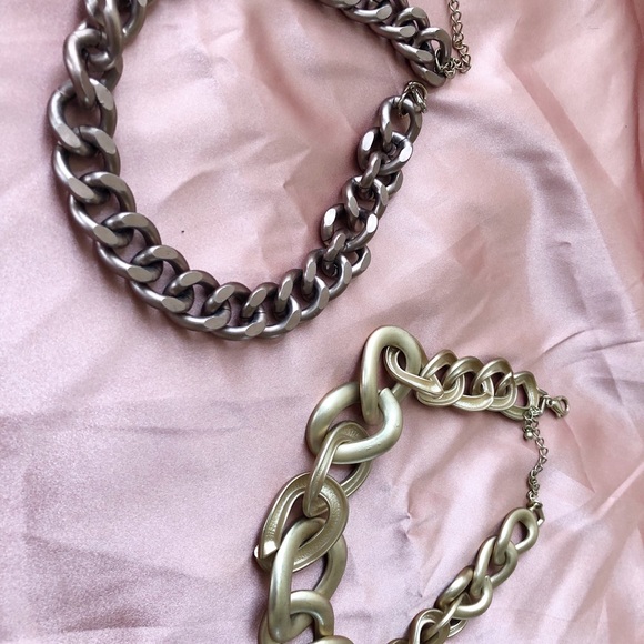 Forever 21 Bronze/Rose Gold Chain Necklaces Bundle - Picture 5 of 6